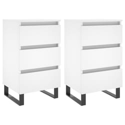 VidaXL 826941 Table de nuit et table de chevet Blanc