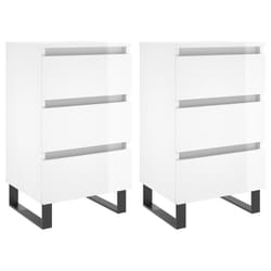 VidaXL 826945 Table de nuit et table de chevet Blanc