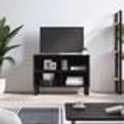 vidaXL Meuble TV noir 69,5 x 30 x 50 cm bois d'ingénierie