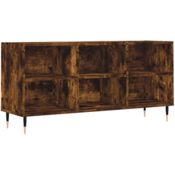 Vidaxl - Meuble tv chêne fumé 103,5x30x50 cm bois d'ingénierie