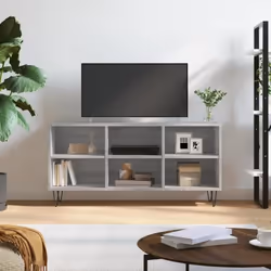 vidaXL Meuble TV sonoma gris 1035x30x50 cm bois dingénierie 826994