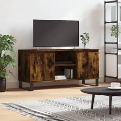 vidaXL Meuble TV - Chêne fumé
