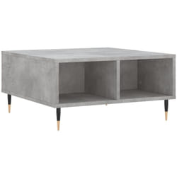 Table basse gris béton 60x60x30 cm bois d'ingénierie Vidaxl
