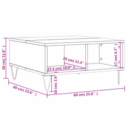 VidaXL 827036 Table à café, latérale et de salon - Vue supplémentaire 6