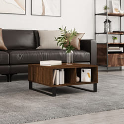 Vidaxl - Table basse chêne marron 60x60x30 cm bois d'ingénierie