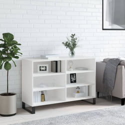 vidaXL Buffet blanc 103,5x35x70 cm bois d'ingénierie