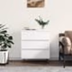 vidaXL Buffet Blanc 60x35x70 cm Bois d'ingénierie
