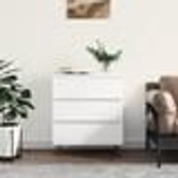 vidaXL Buffet Blanc 60x35x70 cm Bois d'ingénierie