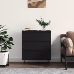 vidaXL Buffet Noir 60x35x70 cm Bois d'ingénierie