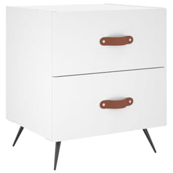 VidaXL 827244 Table de nuit et table de chevet Blanc