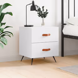 VidaXL 827244 Table de nuit et table de chevet Blanc