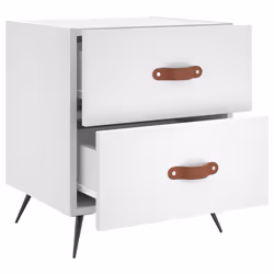 VidaXL 827244 Table de nuit et table de chevet Blanc