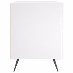 VidaXL 827244 Table de nuit et table de chevet Blanc - Vue supplémentaire 5