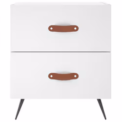VidaXL 827245 Table de nuit et table de chevet Blanc - Vue supplémentaire 6