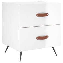 VidaXL 827248 Table de nuit et table de chevet Blanc