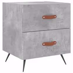 VidaXL 827252, Couleur du béton, Fer, Polyuréthane (PU), Bois, 400 mm, 350 mm, 475 mm, 1 pièce(s)