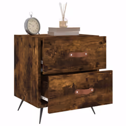 VidaXL 827254 Table de nuit et table de chevet Chêne - Vue supplémentaire 7