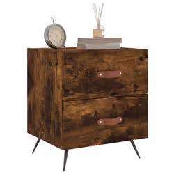 VidaXL 827255 Table de nuit et table de chevet Chêne - Vue supplémentaire 4