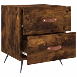 VidaXL 827255 Table de nuit et table de chevet Chêne - Vue supplémentaire 8