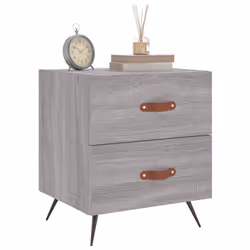 VidaXL 827257 Table de nuit et table de chevet Chêne - Vue supplémentaire 4