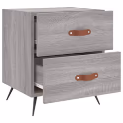 VidaXL 827257 Table de nuit et table de chevet Chêne - Vue supplémentaire 8