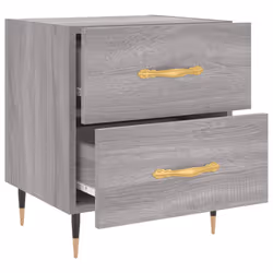 VidaXL 827272 Table de nuit et table de chevet Chêne - Vue supplémentaire 5
