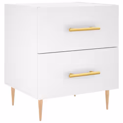 VidaXL 827276, Blanc, Fer, Bois, 400 mm, 350 mm, 475 mm, 1 pièce(s)
