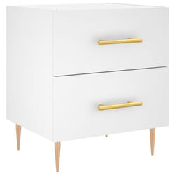 VidaXL 827276 Table de nuit et table de chevet Blanc