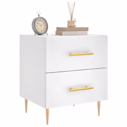 VidaXL 827276 Table de nuit et table de chevet Blanc