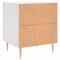 VidaXL 827276 Table de nuit et table de chevet Blanc - Vue supplémentaire 8