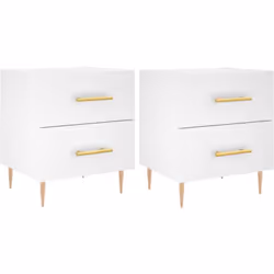 Introduisez un air de charme moderne dans votre intérieur avec ces tables de chevet ! Matériau durable : le bois d'ingénierie ...