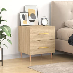 vidaXL Table de chevet chêne sonoma 40x35x47,5 cm bois d'ingénierie