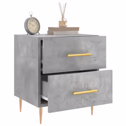 VidaXL 827285 Table de nuit et table de chevet Couleur du béton - Vue supplémentaire 4
