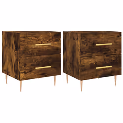 VidaXL 827287, Chêne, Fer, Bois, 400 mm, 350 mm, 475 mm, 2 pièce(s)