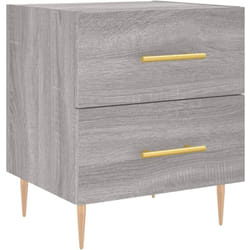 vidaXL Table de chevet sonoma gris 40x35x47,5 cm bois d'ingénierie