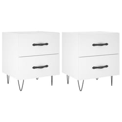 VidaXL 827293 Table de nuit et table de chevet Blanc