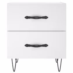 VidaXL 827293 Table de nuit et table de chevet Blanc - Vue supplémentaire 6