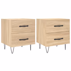 VidaXL 827299, Chêne, Fer, Bois, 400 mm, 350 mm, 475 mm, 2 pièce(s)