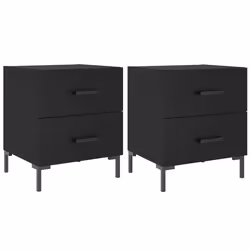 VidaXL 827311, Noir, Fer, Bois, 400 mm, 350 mm, 475 mm, 2 pièce(s)