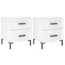 VidaXL 827313 Table de nuit et table de chevet Blanc