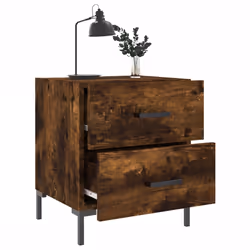 VidaXL 827318 Table de nuit et table de chevet Chêne - Vue supplémentaire 4