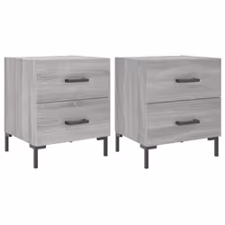 VidaXL 827321, Chêne, Fer, Bois, 400 mm, 350 mm, 475 mm, 2 pièce(s)