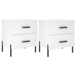 VidaXL 827325 Table de nuit et table de chevet Blanc