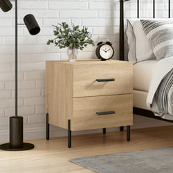 vidaXL Table de chevet chêne sonoma 40x35x47,5 cm bois d'ingénierie