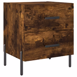 VidaXL 827335, Chêne, Fer, Bois, 400 mm, 350 mm, 475 mm, 2 pièce(s)