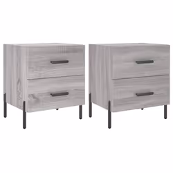 VidaXL 827337, Chêne, Fer, Bois, 400 mm, 350 mm, 475 mm, 2 pièce(s)