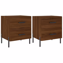 VidaXL 827339, Chêne, Fer, Bois, 400 mm, 350 mm, 475 mm, 2 pièce(s)