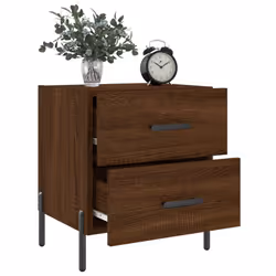 VidaXL 827339 Table de nuit et table de chevet Chêne - Vue supplémentaire 4