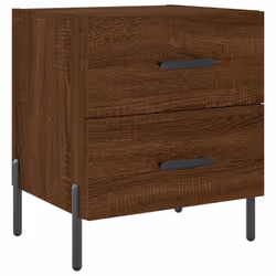 VidaXL 827339 Table de nuit et table de chevet Chêne - Vue supplémentaire 5