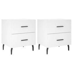 VidaXL 827341 Table de nuit et table de chevet Blanc